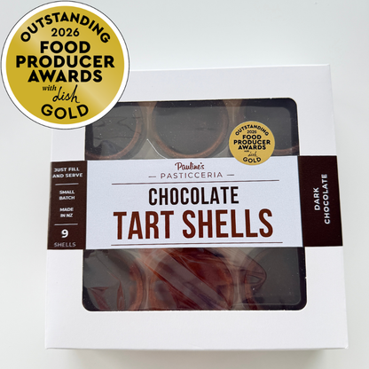 Award winning Chocolate Tart Shells - Box of 9